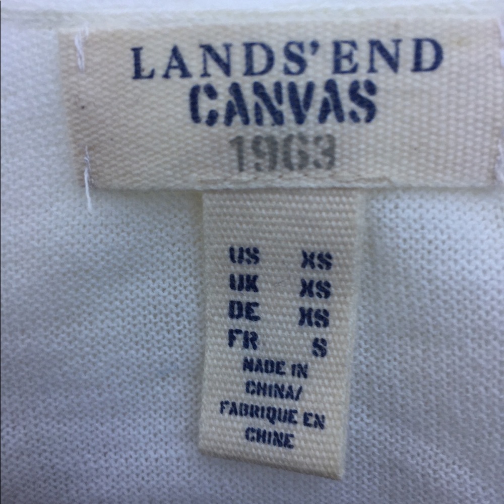 Lands End white light weight scrunchy fitted cardigan - Picture 3 of 14